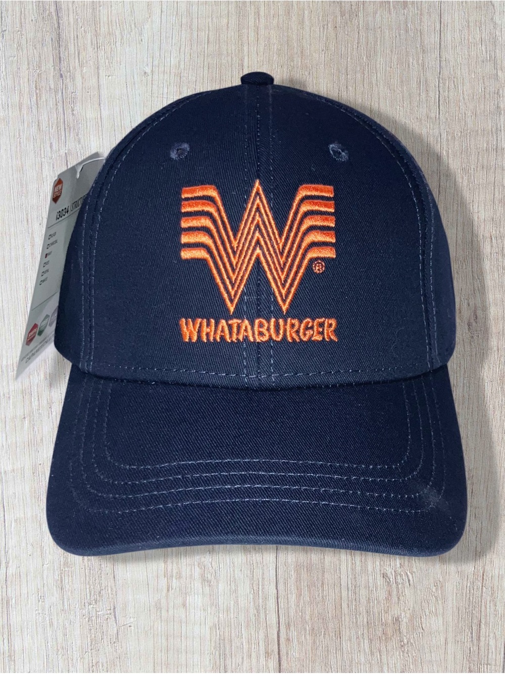 Whataburger W Logo Hat Adult SnapBack Cap America Navy Orange Chino Twill NWT